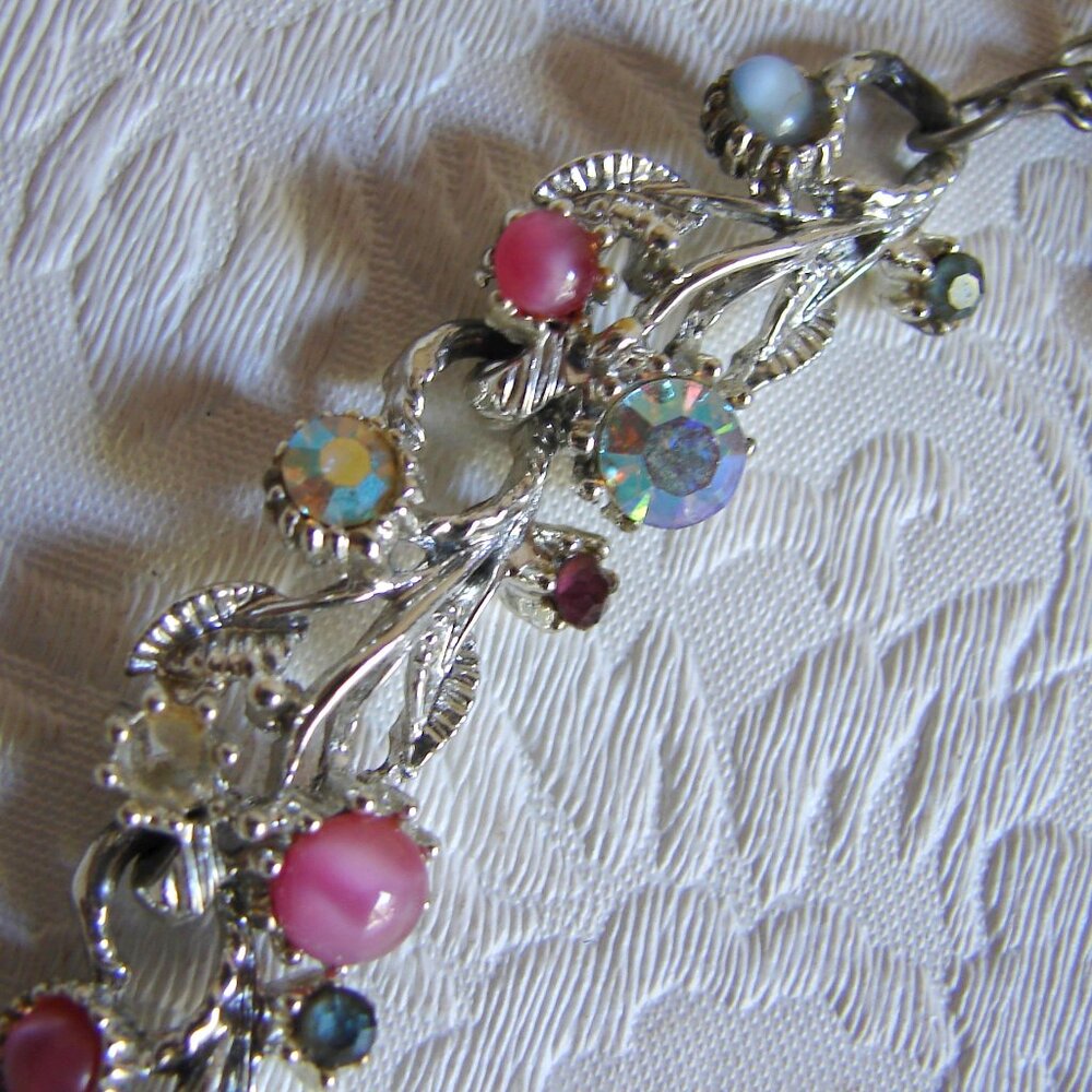 Vtg 1950-60s Rhinestone/Pearl Choker NECKLACE Lot for Repair or Upcycle E74 - Picture 9 of 16